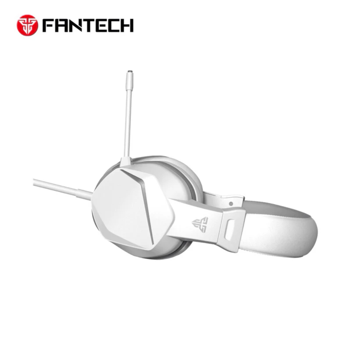 Fantech HQ54 Mars II (White) Wired (3.5mm) Gaming Headset, Multiplatform PC, PS, XBOX, Mobile, including 3.5mm Audio Splitter w/ Noise Cancelling Mic & Easy Inline Volume Control