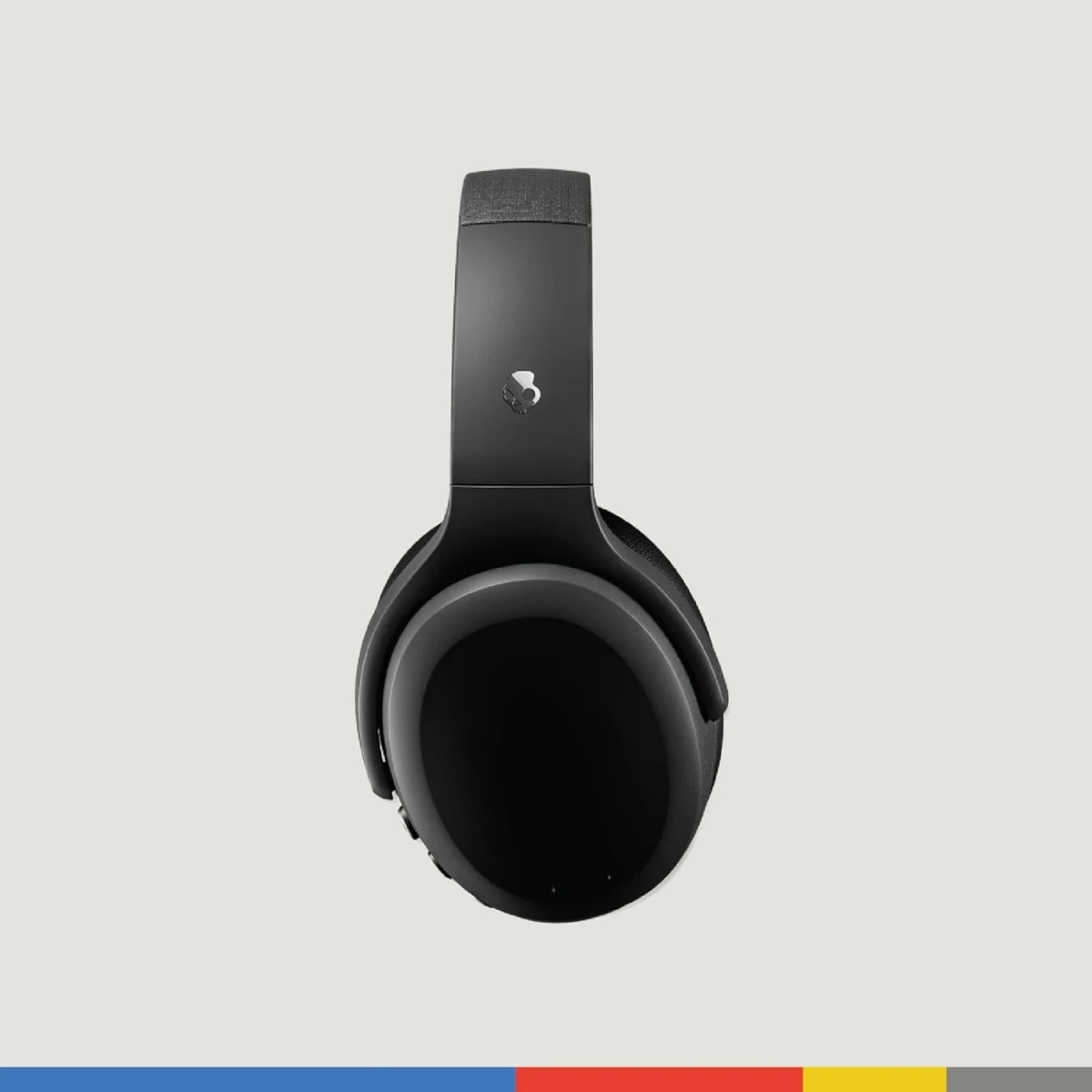 Skullcandy Crusher ANC 2 Wireless Over-Ear Bluetooth Headphones with Multi-Sensory Bass and Charging Cable, Active Noise Cancelling, Up to 60 Hours Battery, Microphone for iPhone Android - True Black