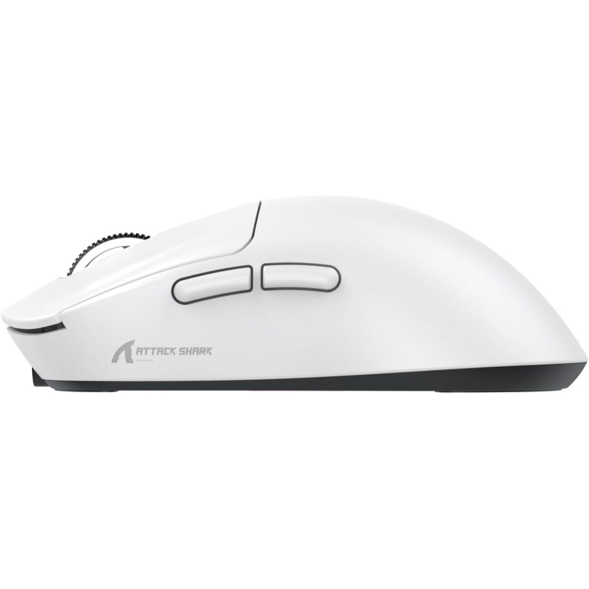 ATTACK SHARK X3MAX 49g Superlight Mouse, PixArt PAW3950 Gaming Sensor, BT/2.4G Wireless/Wired Gaming Mouse, 6 Adjustable DPI up to 42000, 200 Hrs Battery, Office Mice for Win11/Xbox/PS/Mac (White)
