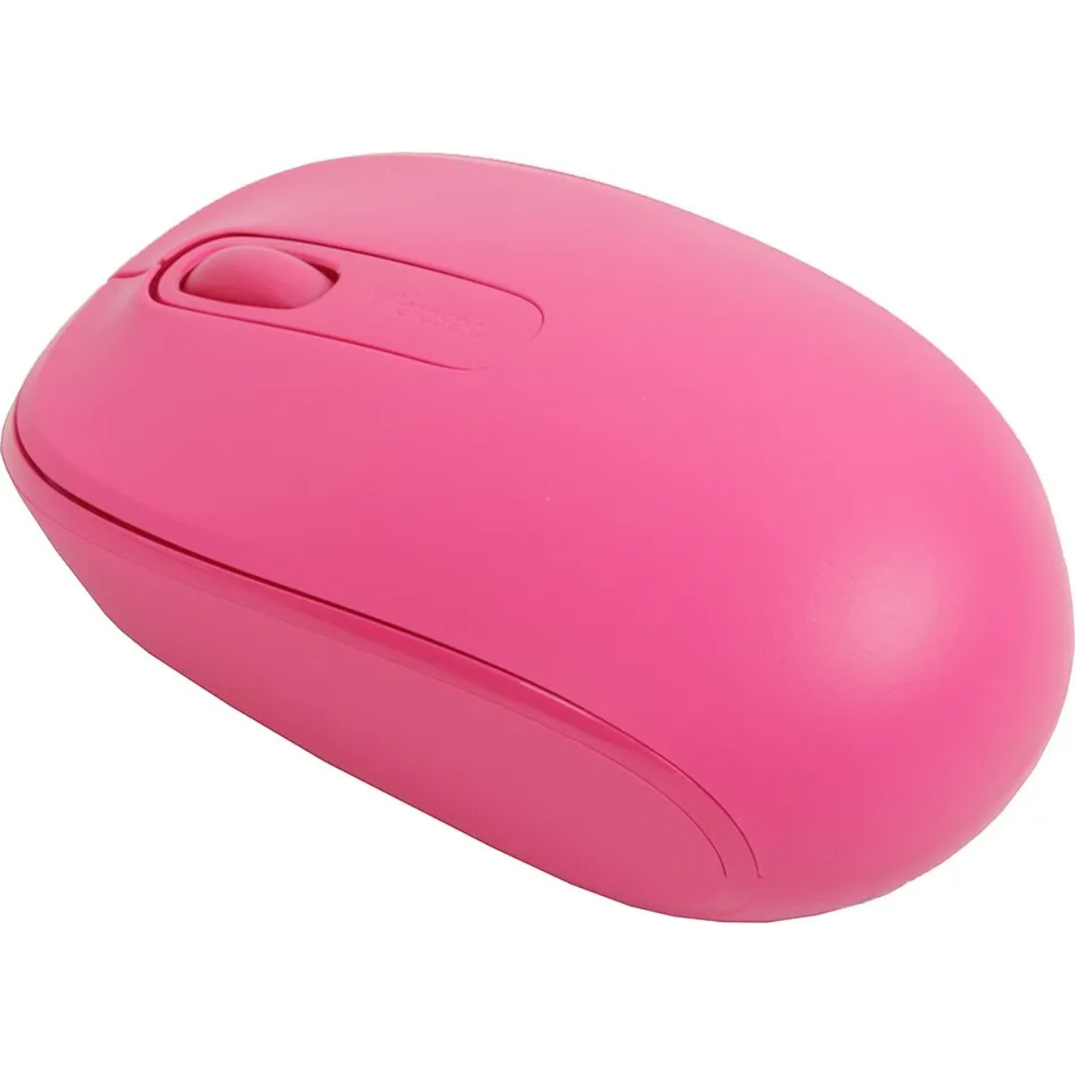Microsoft Wireless Mobile Mouse 1850 - Magenta Pink . Comfortable Right/Left Hand Use, Wireless Mouse with Nano Transceiver, for PC/Laptop/Desktop, Works With Mac/Windows 8/10/11 Computers