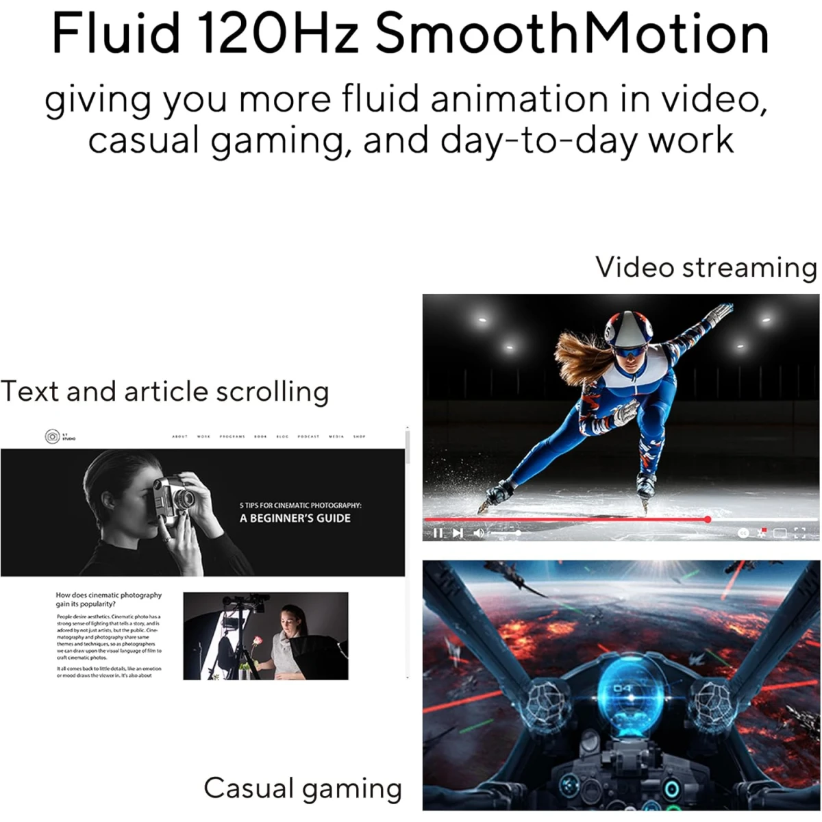 ASUS VA279HG 27” IPS Full HD 120Hz, 1ms, Adaptive Sync, For Working & Gaming, Eye Care Plus, Blue Light Filter, Flicker Free, SmoothMotion, DisplayWidget