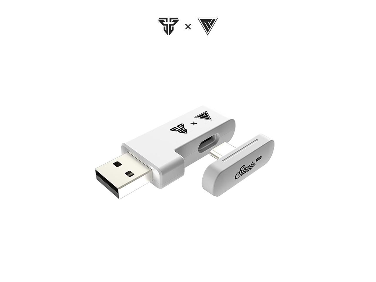 FANTECH Studio PRO Whg03p Gaming Headphones Wired & Wireless Bt5.3 Headset 7.1 Surround Sound,Quad Mode connectivity,White