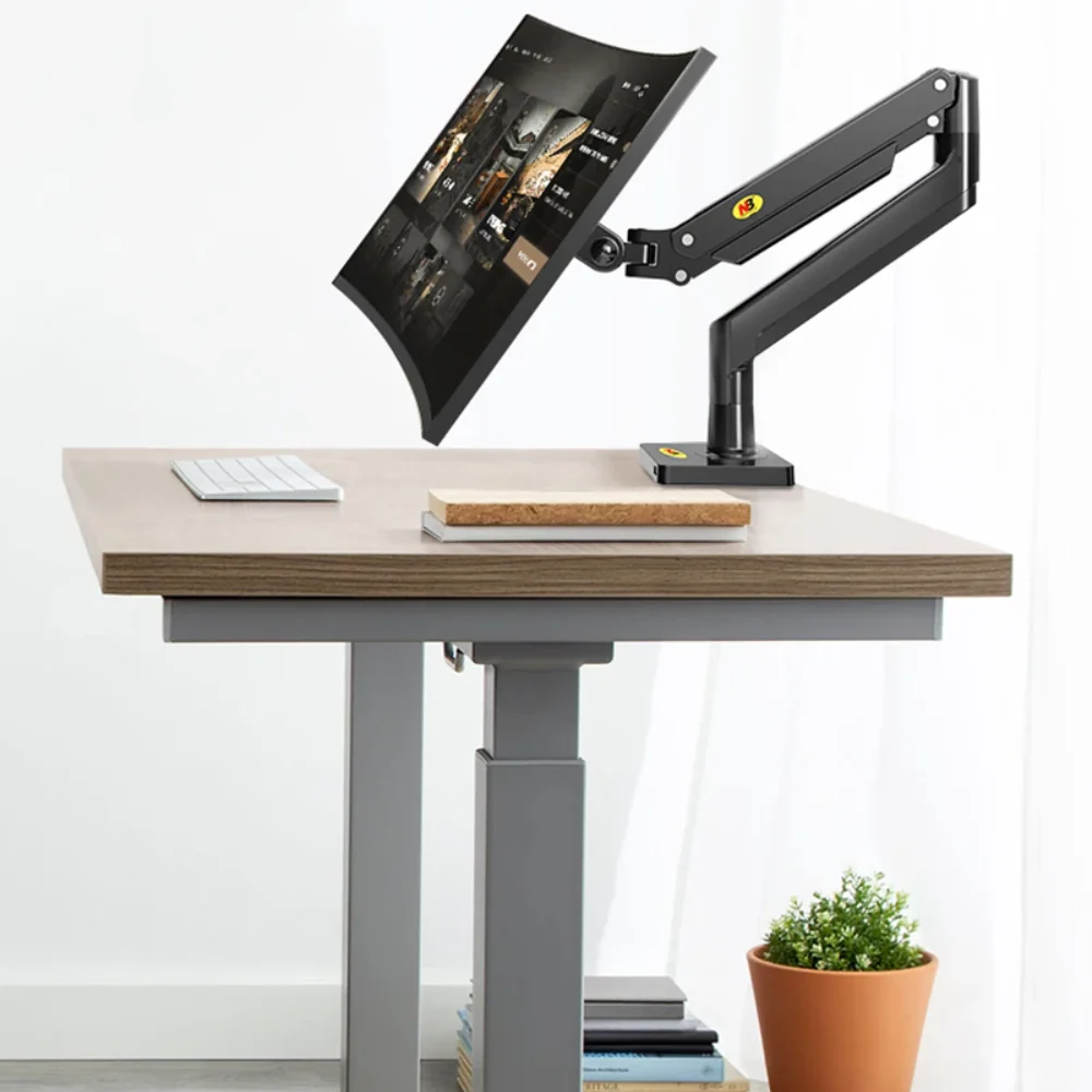 NB G40 Gas Spring Arm 22-40 inch Screen Desktop Monitor Holder 360 Rotate 2-15kgs Monitor Mount Arm with USB 3.0 Port