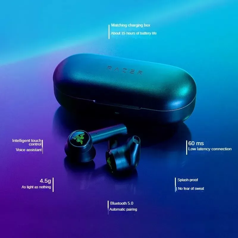 Razer Hammerhead True Wireless - Gaming Earbuds - Water Resistant Design