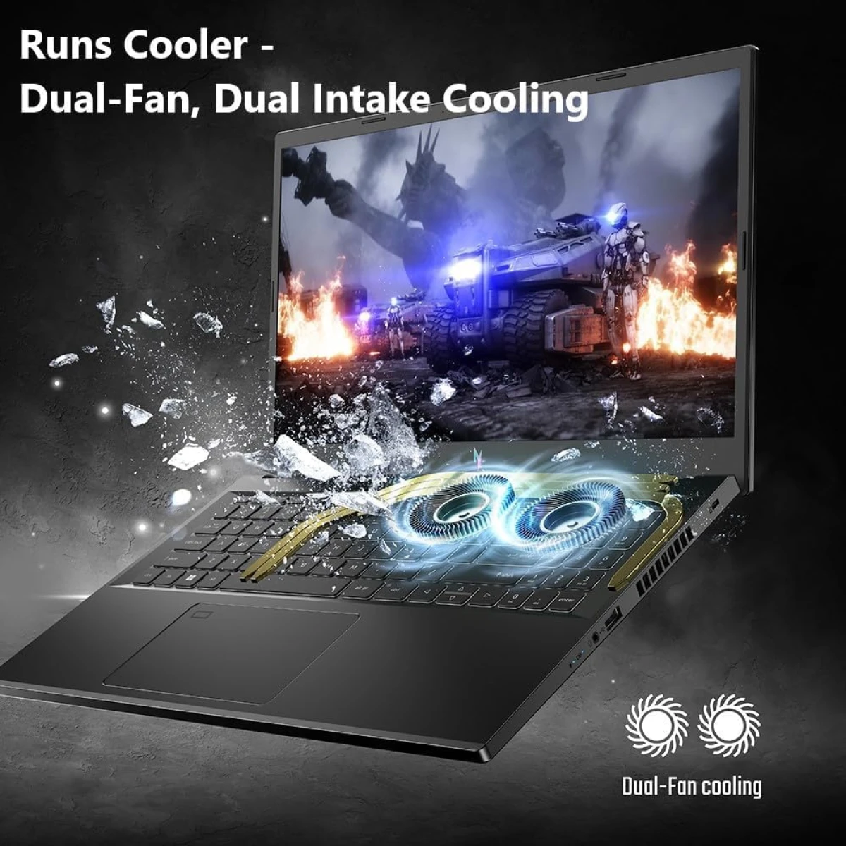 Acer Nitro V 15 (2024) ANV15-51-54DX 13Gen Intel Core i5 10-Cores w/ DDR5 Memory & Nvidia RTX 3050 6GB & 165 Hz Display - Black