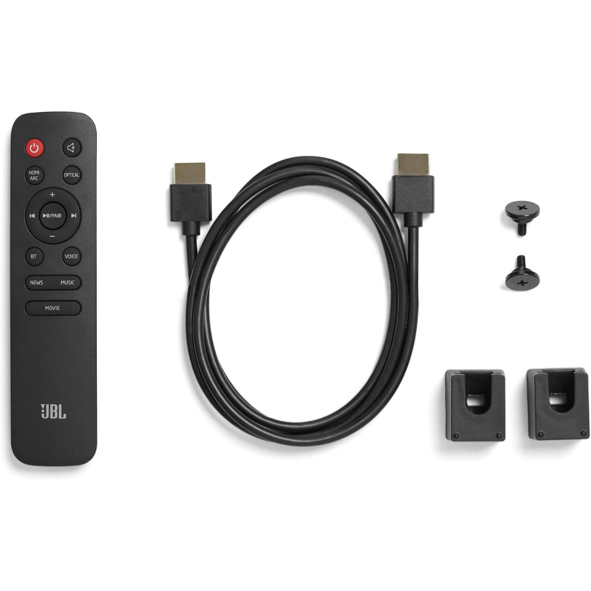 JBL Cinema SB270 2.1 Channel Soundbar with Wireless Subwoofer, Powerful 220W Output, Deep & Thrilling Bass, Dolby Digital, Bluetooth Streaming,One cable connection HDMI ARC - Black