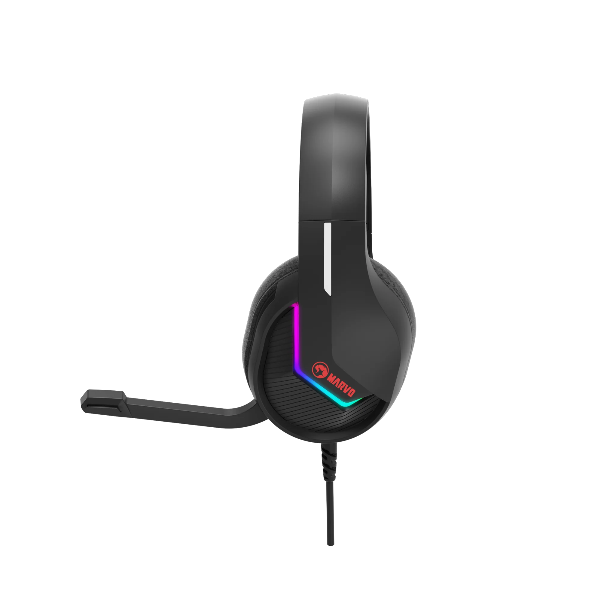 MARVO H8618 Tactic 40 USB RGB Mesh Gaming Headset - Stereo Surround Sound - Black