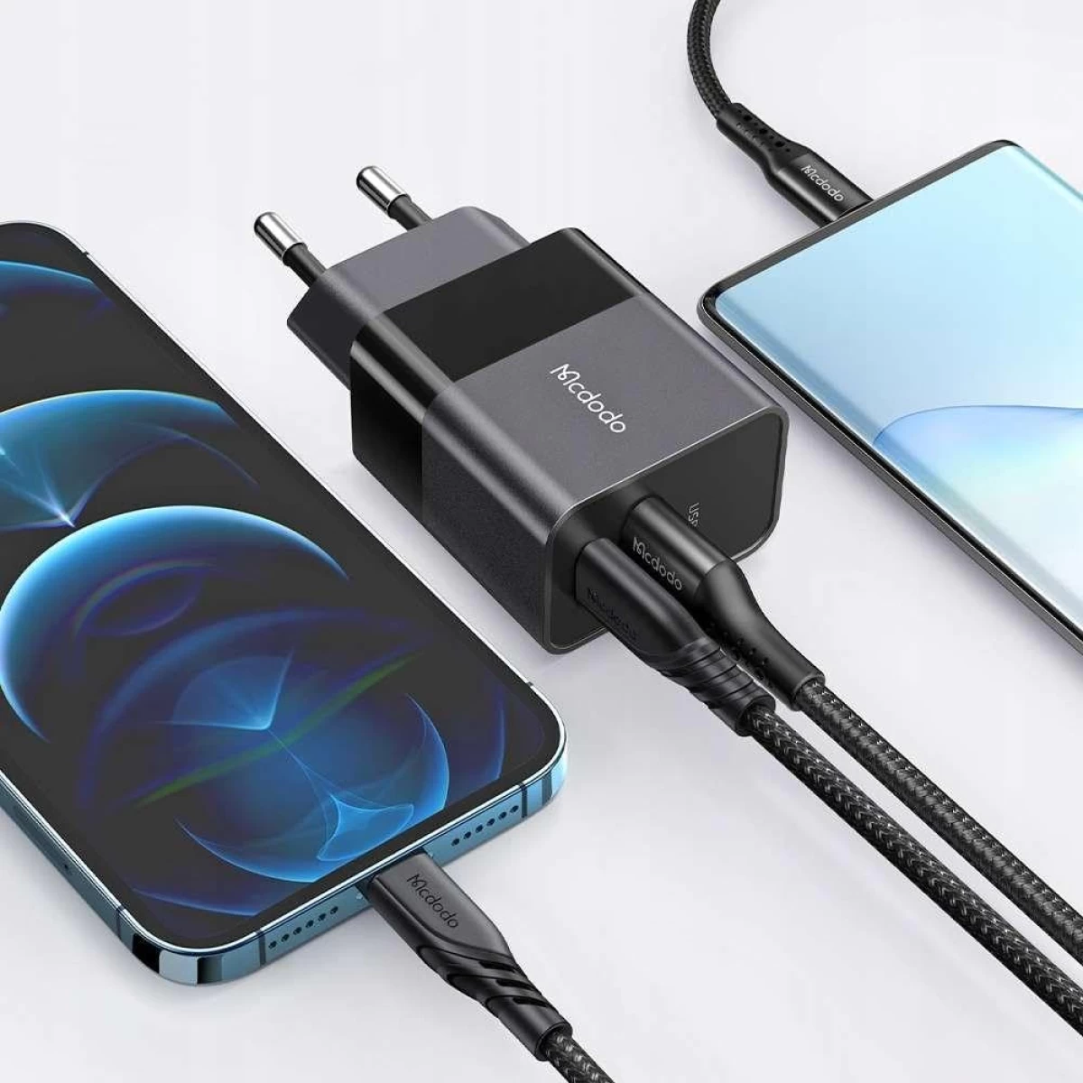 Mcdodo CH-1951 20W Fast Charger with 1x USB Port 1xTYPE-C - Black