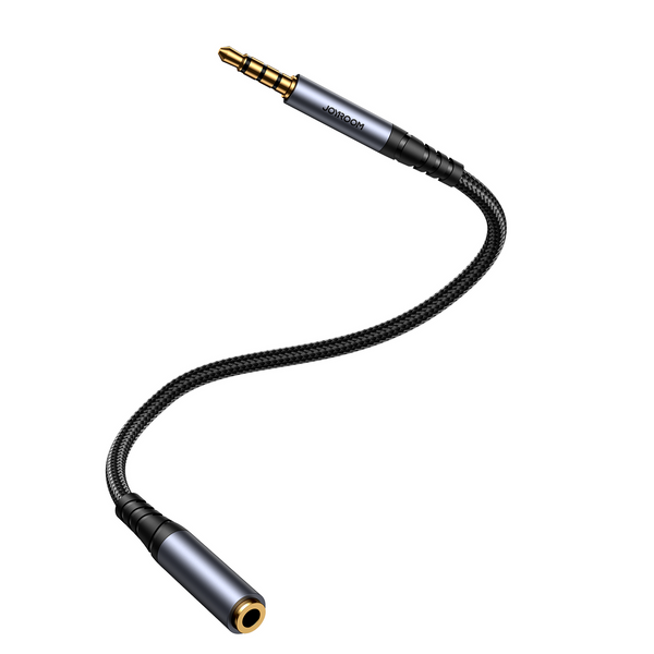 JOYROOM stereo audio cable AUX 3.5 mm mini jack (male) - mini jack (female) 1.2 m black (SY-A09)