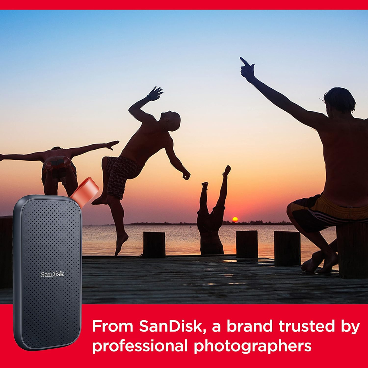 SanDisk 1TB Portable SSD - Up to 800MB/s, USB-C, USB 3.2 Gen 2, Updated Firmware - External Solid State Drive -1T00-G26