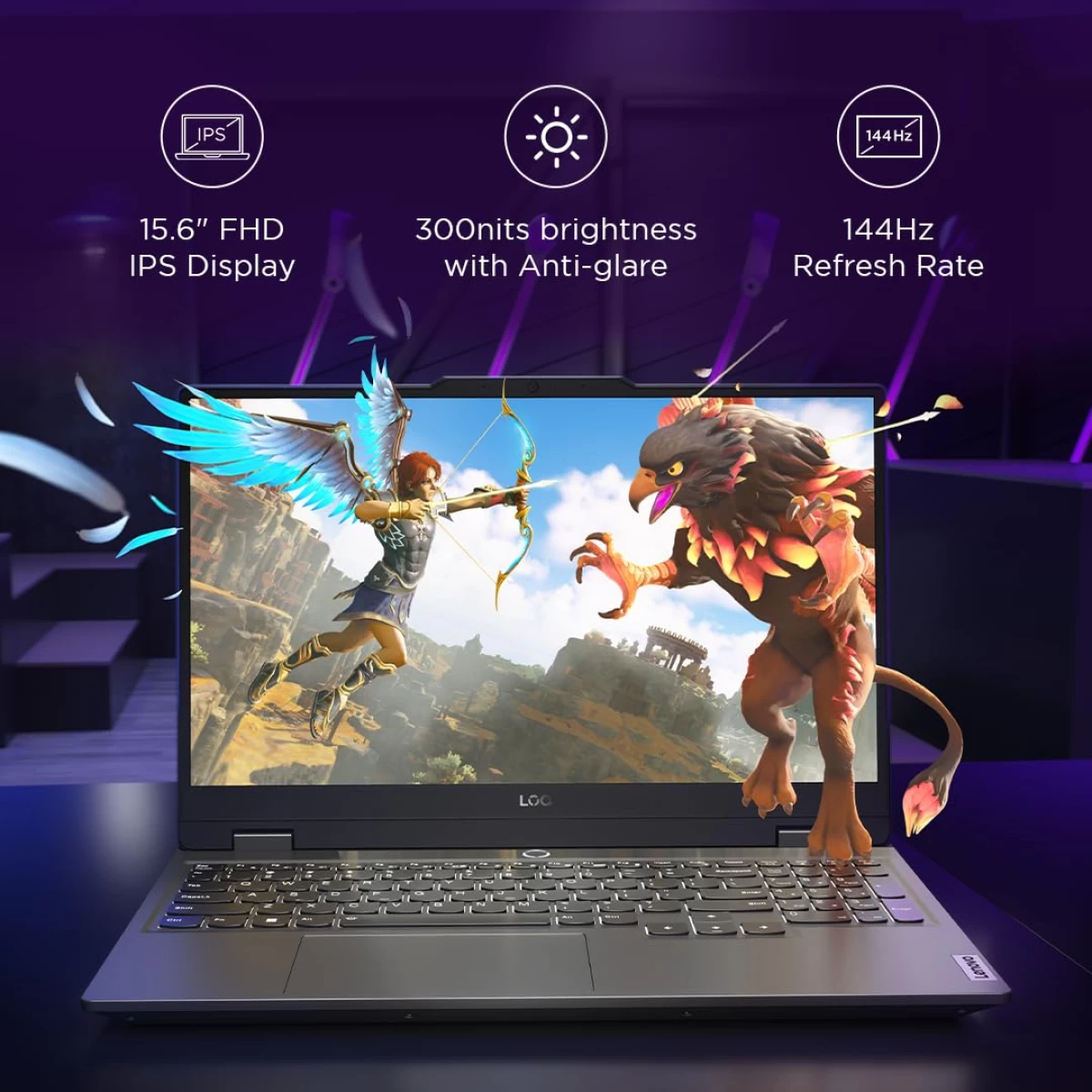 Lenovo NEW LOQ Gaming (2025) 13Gen Intel Core i7 13700HX 16-Cores w/ AI Engine+ LA1 Chip & Nvidia RTX 5050 8GB DDR7 & IPS 144Hz Display - Luna Grey