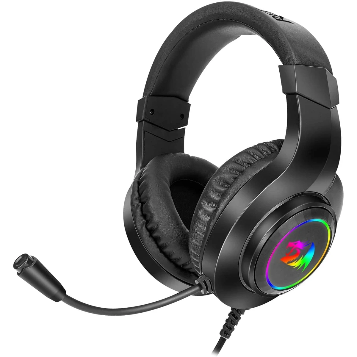Redragon H260 HYLAS RGB Wired Headset with Mic Support Xbox, Nintendo , PS4, PS5, PCs, Laptops (Black)