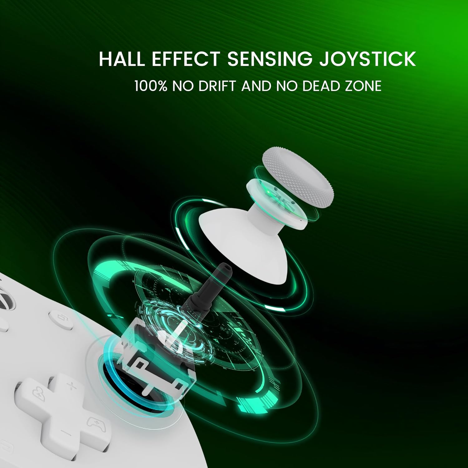 GAMESIR G7 SE WIRED CONTROLLER WITH HALL EFFECT STICKS INCLUDES GAME PASS 1MONTH FOR XBOX AND PC - WHITE