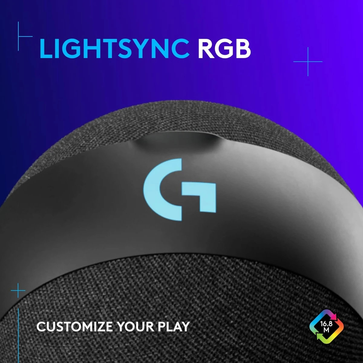 Logitech Yeti Orb Condenser Microphone, 70Hz-20KHz Frequency Response, 117dB Max SPL, 72dB Signal to Noise Ratio, RGB w/ LIGHTSYNC Lighting, Cardioid Polar Pattern, Black - alternate view