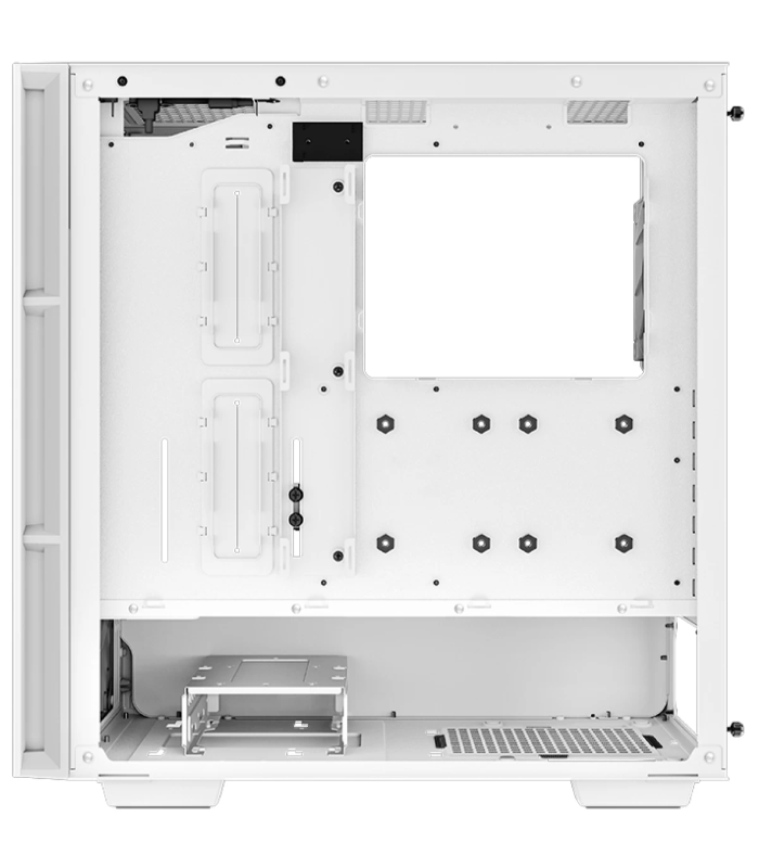 Deepcool CH560 Digital Mid Tower High Air Flow w/ 3x140mm + 1x120mm ARGB Fans Real-time Dual Status Digital Display - White