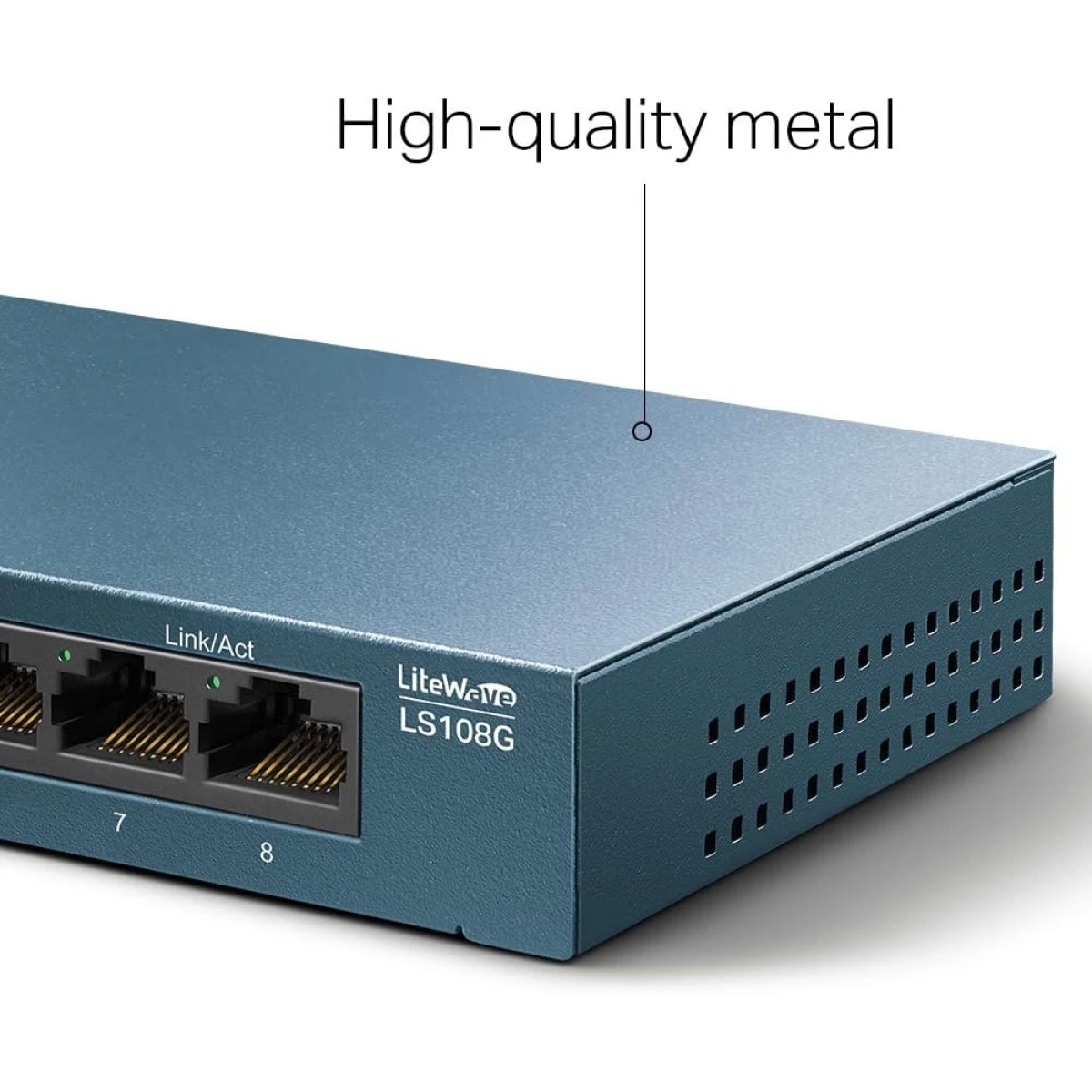 TP-Link LS105G 8-Port Desktop/WallMount Gigabit Ethernet Switch/Hub Network Splitter Steel Case