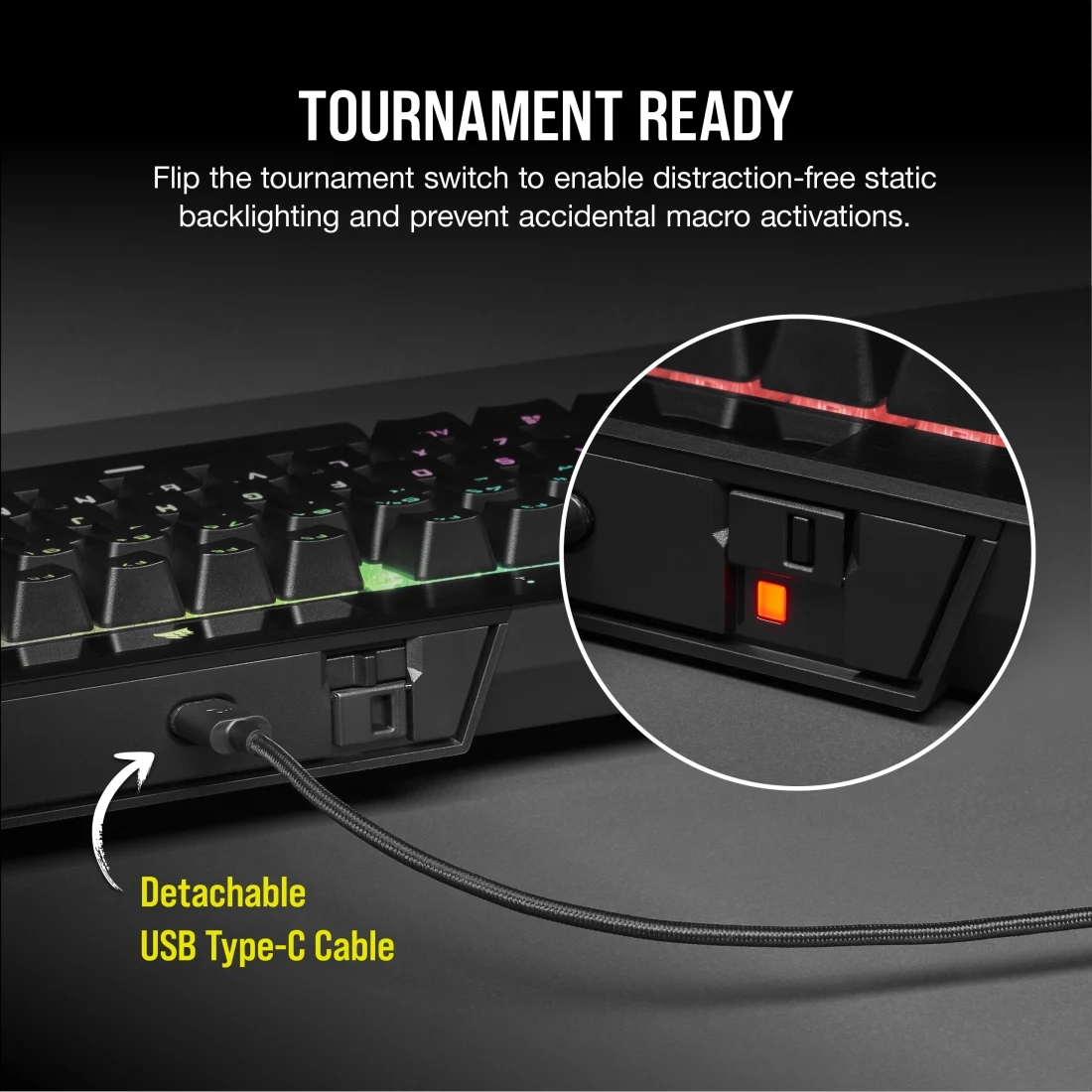 CORSAIR K70 RGB TKL – Champion Series Tenkeyless Optical-Mechanical Gaming Keyboard - OPX RGB Optical- Mechanical Keyswitches,LINEAR & HYPER-FAST Black