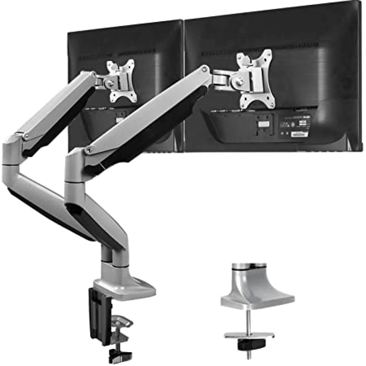 Fellowes Platinum Series Adjustable Dual Monitor Arm - White hover