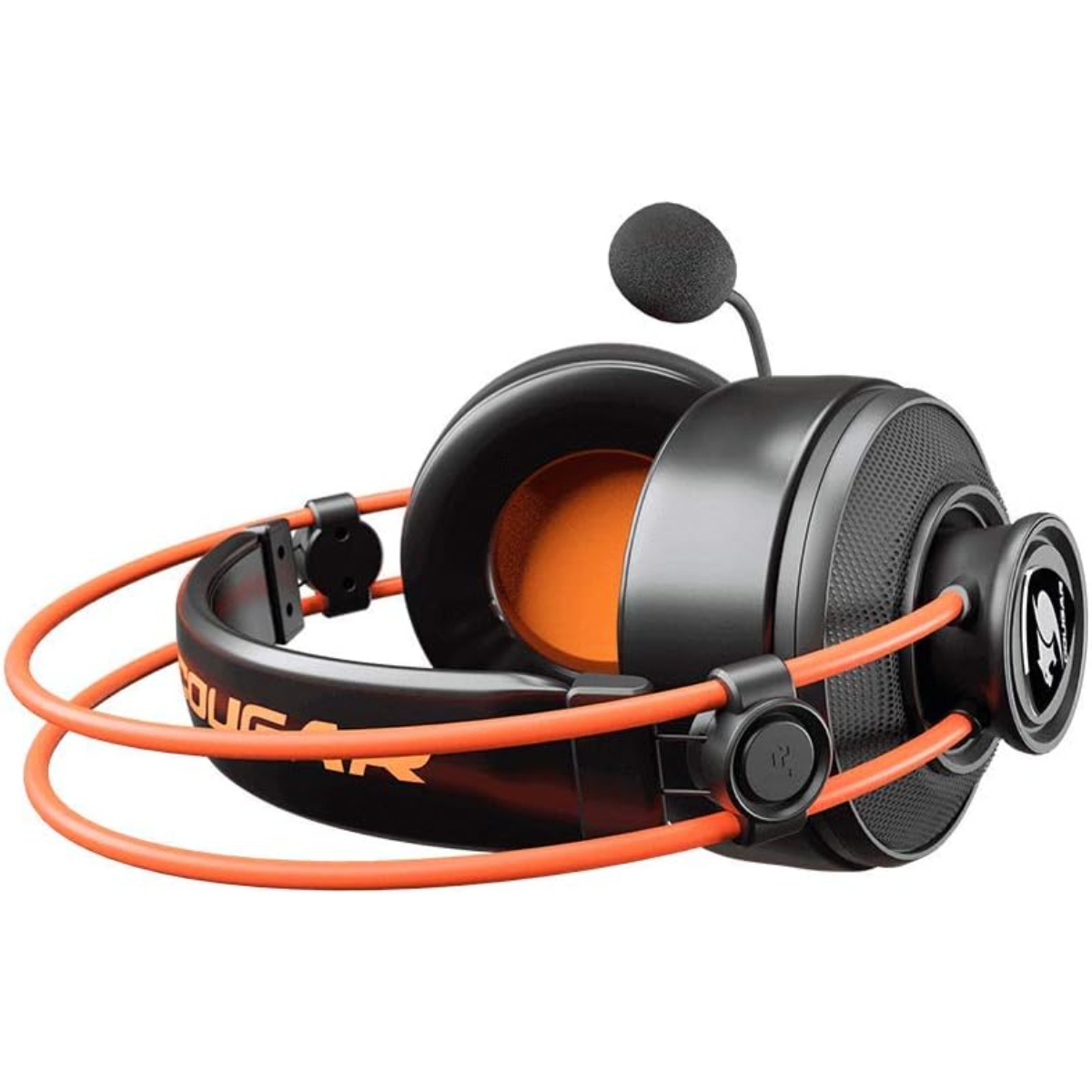 COUGAR IMMERSA TI EX STEREO GAMING HEADPHONE COMBO UlTIMATE AUDIO EXPERIENCE IMMERSA TI EX STEREO 2-in-1 PACK (Earphones/Headset) (Black/Orange)