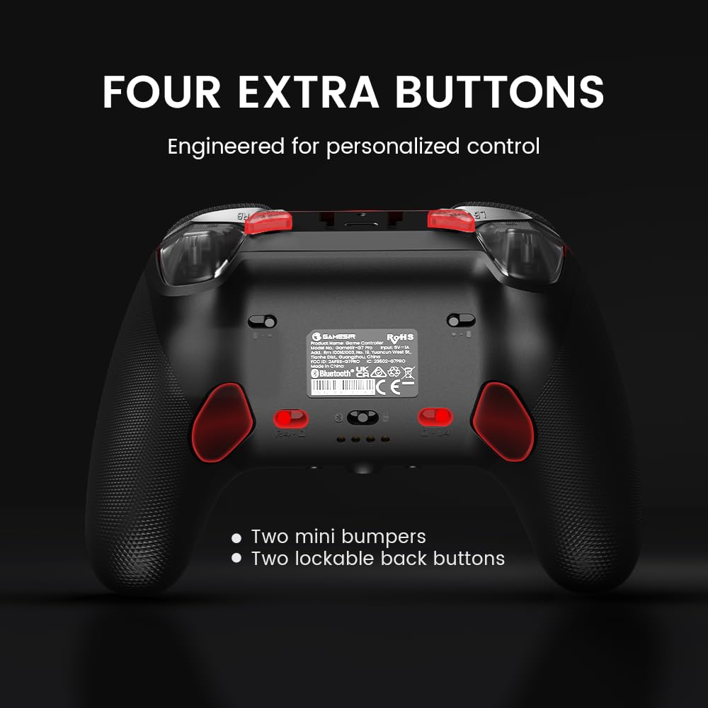 GameSir G7 Pro Wired Controller for Xbox Series X|S, Xbox One, Wireless Gamepad for PC&Android with TMR Sticks, Hall Effect Analog Triggers, 1000Hz Polling Rate, 3.5mm Audio Jack - Black hover