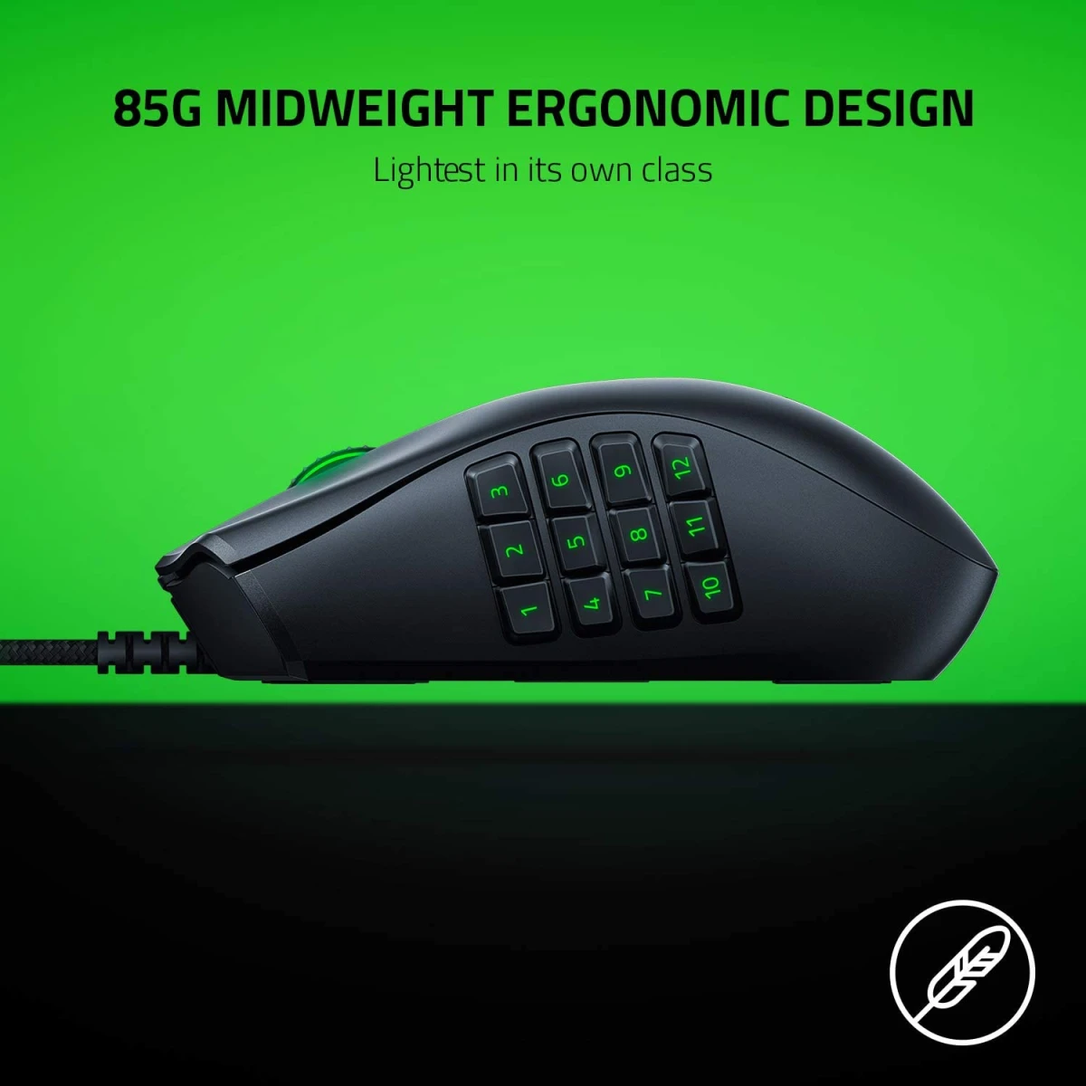Razer Naga X Wired MMO 16K Optical Sensor 16 Programmable Buttons