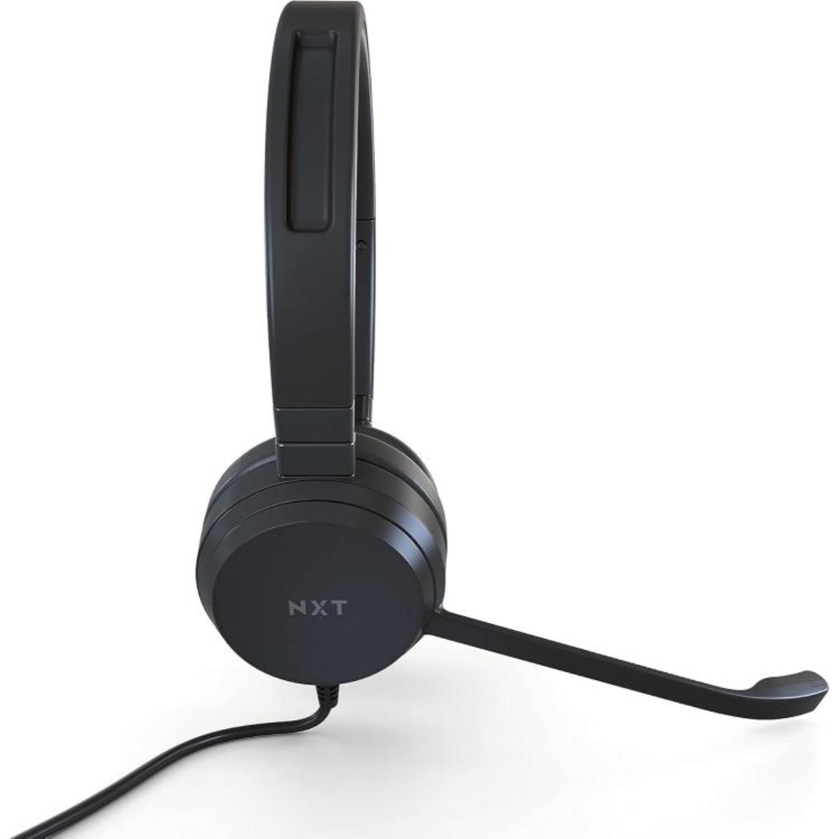 NXT Technologies UC-4000 Noise Canceling Stereo Computer Headset, Over-The-Head, Black (NX57974)