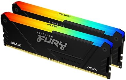 Kingston FURY Beast RGB 16GB (1 x 16GB) 3600MHz DDR4 RAM - Black