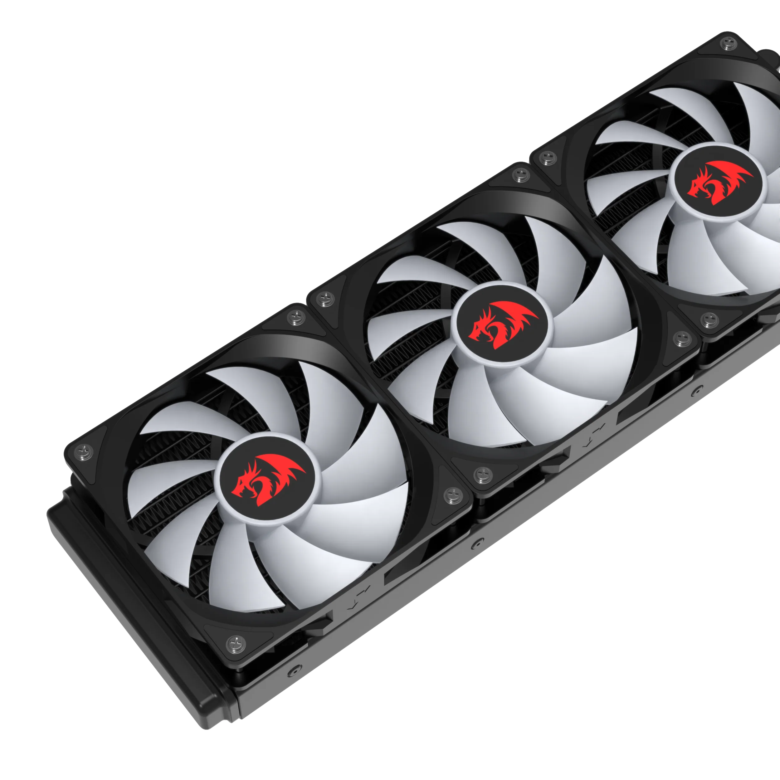 Redragon CCW-3013 ARGB 360 Black Liquid CPU Cooler, 3600mm Radiator, 3 x 120mm Fans with PWM Control, Aluminium Heatsink, Copper Heatpipe, 2000 RPM Fan Speed