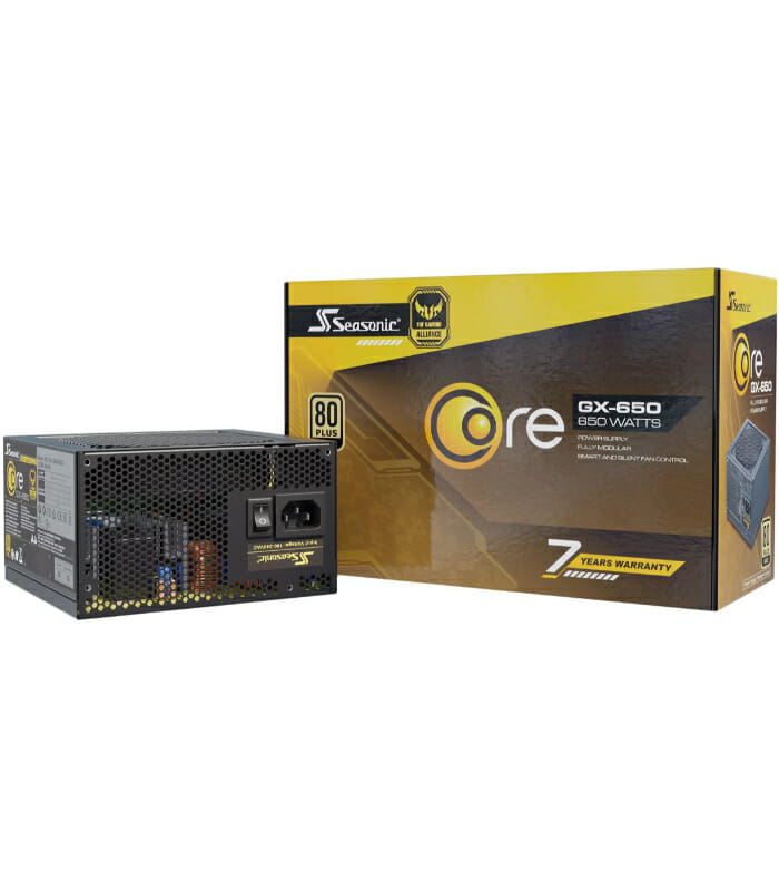 Seasonic CORE GX-650 650W 80+ Gold Full-Modular Fan Control Silent & Cooling Mode