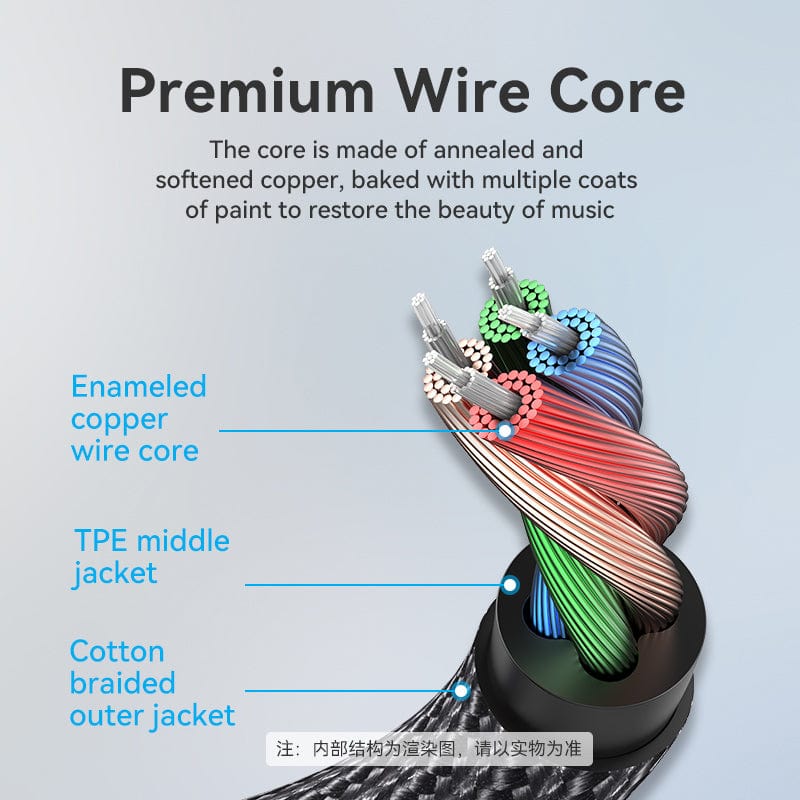 Vention TRRS 3.5mm Male to 3.5mm Female Audio Extension Cable 2M