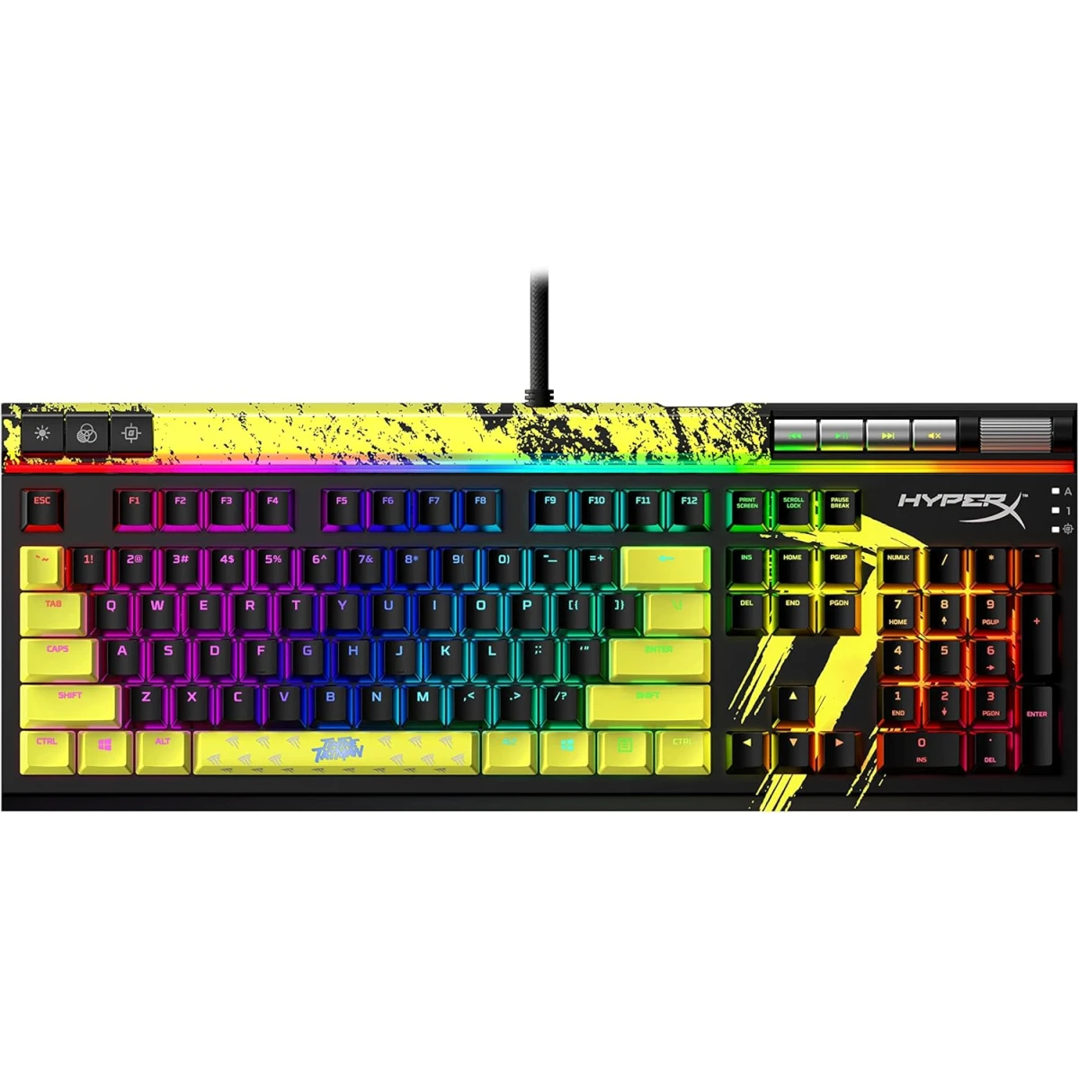 HyperX Alloy Elite 2 100% Mechanical 80M Keypresses Anti-ghosting 100% Onboard Memory 3 Profiles Key Rollover N-Key Mode Red Linear Switches TimTheTatman Edition