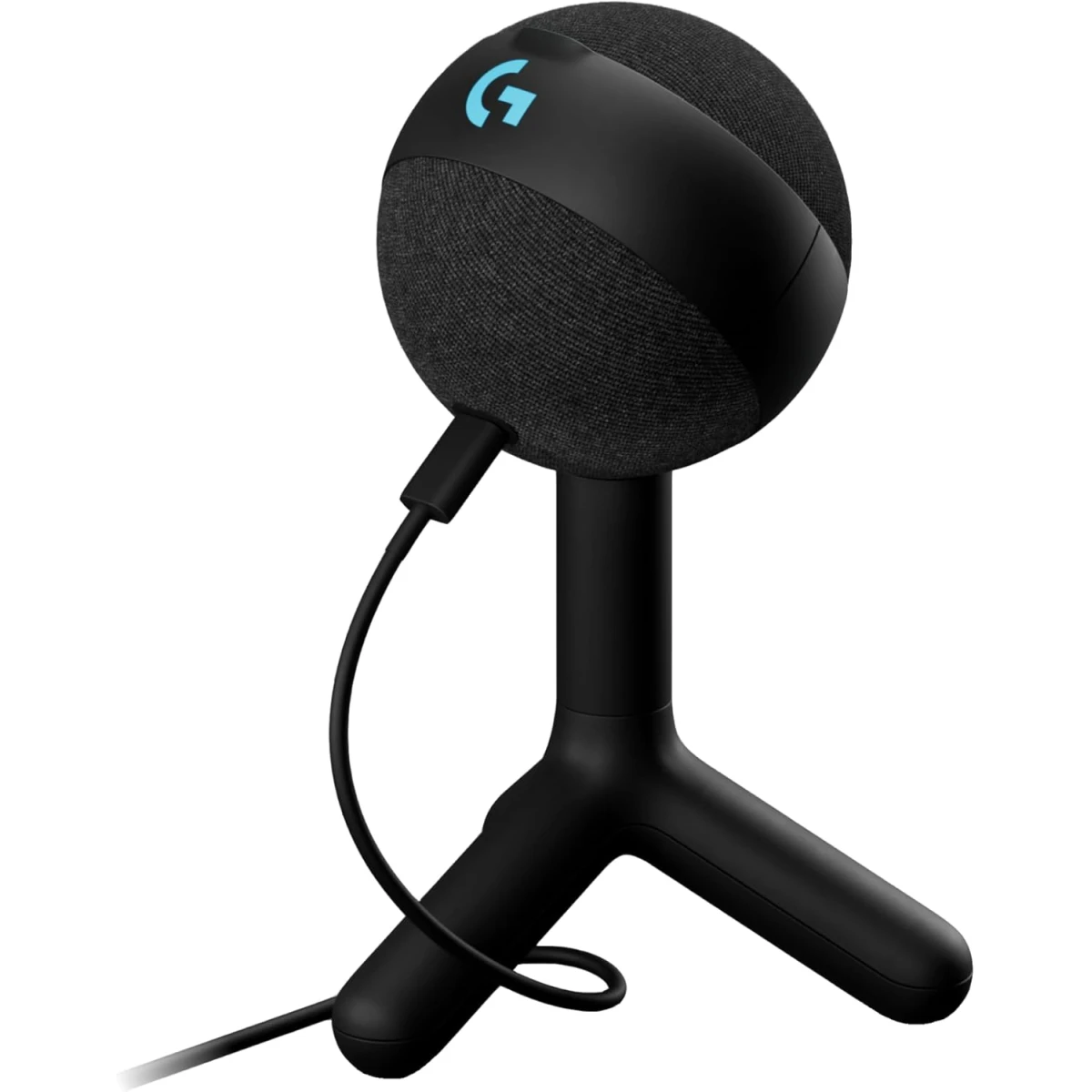Logitech Yeti Orb Condenser Microphone, 70Hz-20KHz Frequency Response, 117dB Max SPL, 72dB Signal to Noise Ratio, RGB w/ LIGHTSYNC Lighting, Cardioid Polar Pattern, Black