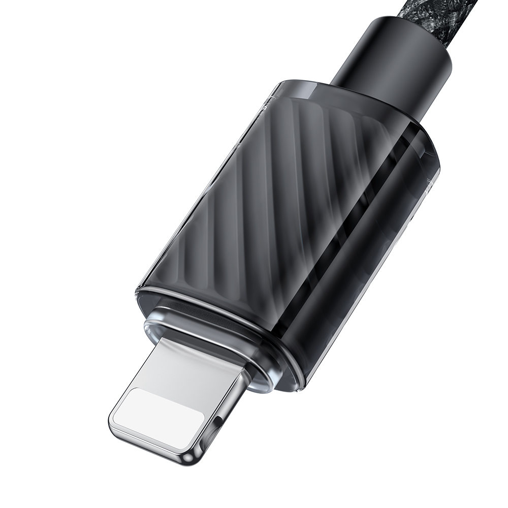 MCDODO CA-364 DICHROMATIC SERIES LIGHTNING DATA CABLE 1.2M - BLACK
