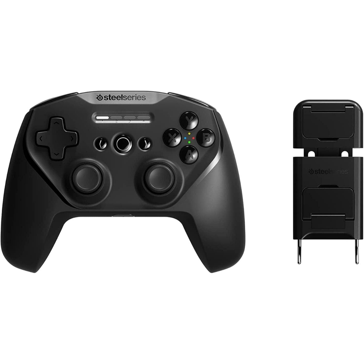 SteelSeries Stratus+ Gaming Controller with Slim Phone Mount, 90+ Hrs Mobile Gameplay with Fast Charge, High Performance with ALPS Thumbsticks & Hall Effect Triggers, USB-C, Mobile