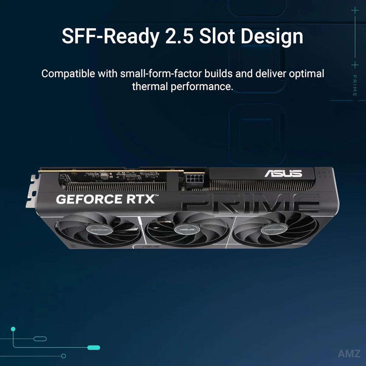 ASUS PRIME GeForce RTX 5060 TI 16GB GDDR7 128-Bit Memory, 2572 MHz Boost Clock, 28 Gbps Memory Speed, 4608 CUDA Cores
