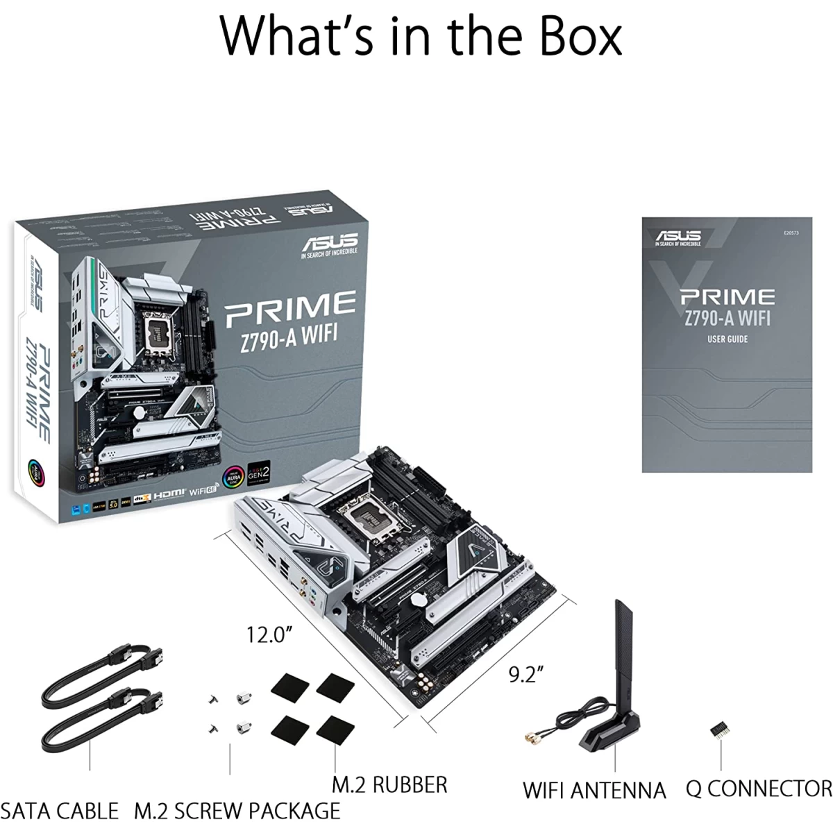 ASUS Prime Z790-A WiFi 6E DDR5 Intel 13th&12th Gen Motherboard 4x M.2 Intel 2.5 Gb LAN Thunderbolt 4 Aura Sync RGB Lighting