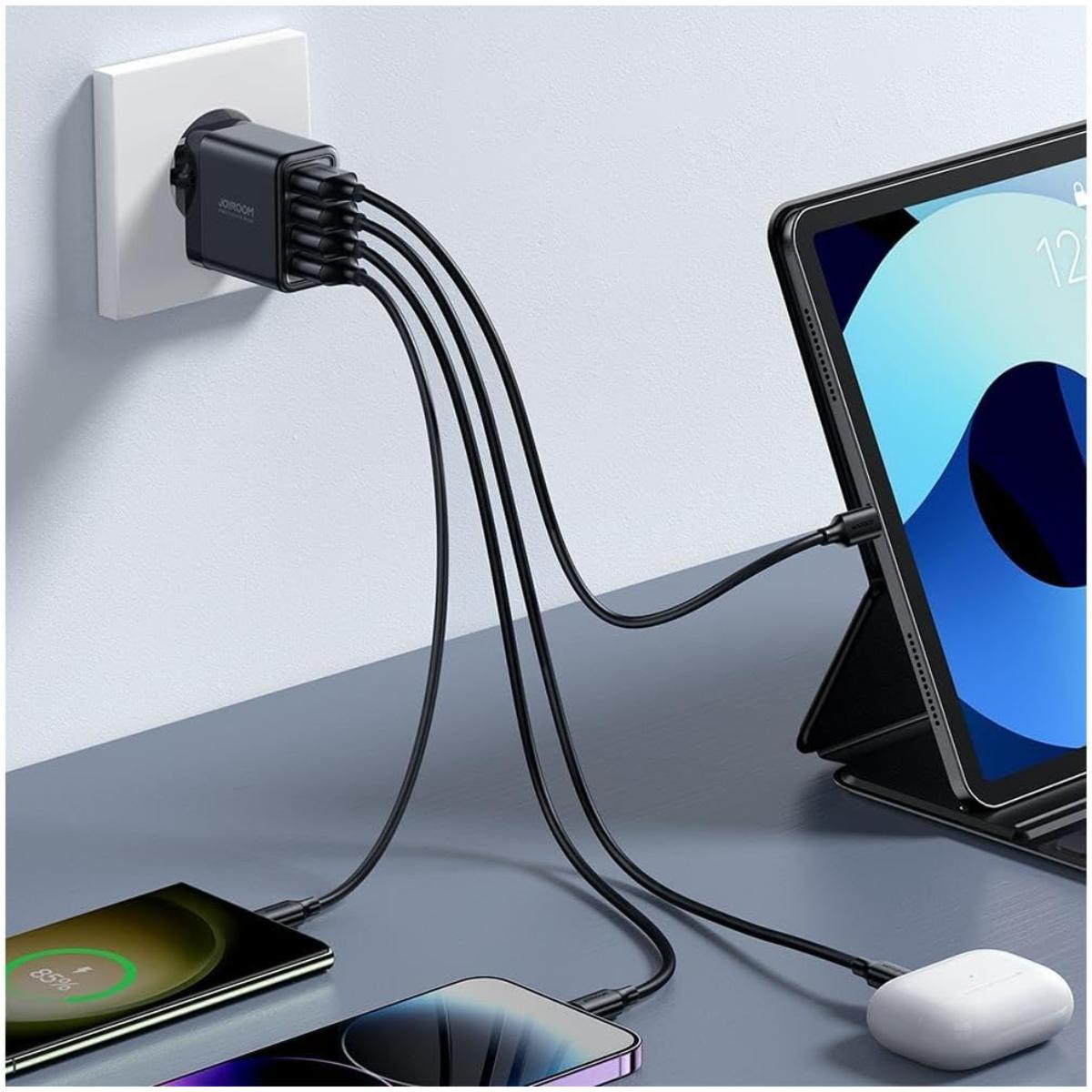 Joyroom JR-TCN03 Charger 4 USB Ports EU Plug 4.8A 24W - Black