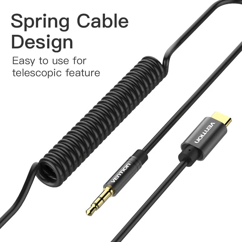Vention Type-C to 3.5mm Male Spring Audio Cable phone