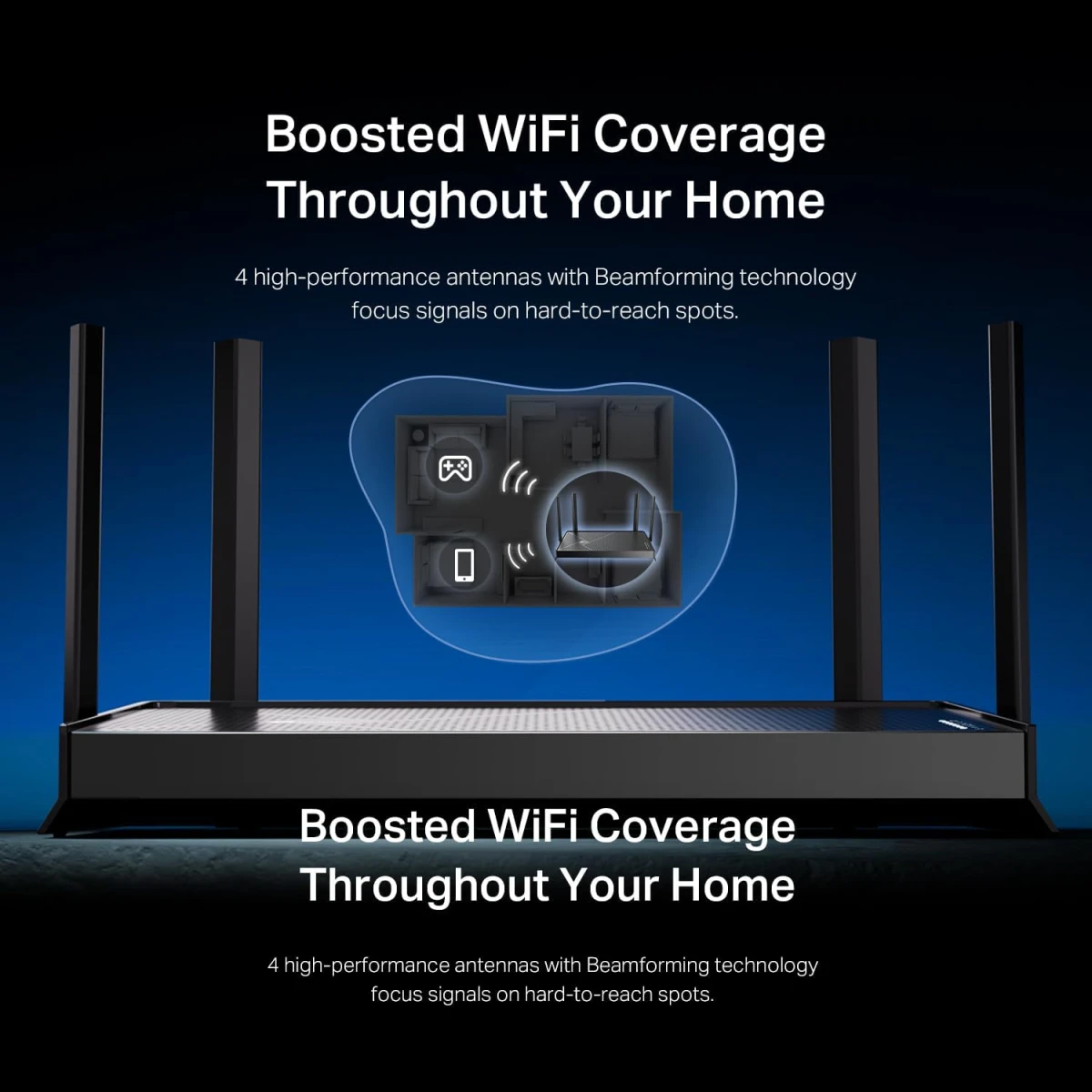 Tp-link Archer BE220 Dual-Band BE3600 WIFI 7 Dual-Band Wi-Fi 7 Router WiFi 7 Up to 3.6Gbps Speeds, Full Gigabit WAN/LAN Ports, 4 External Antennas, EasyMesh