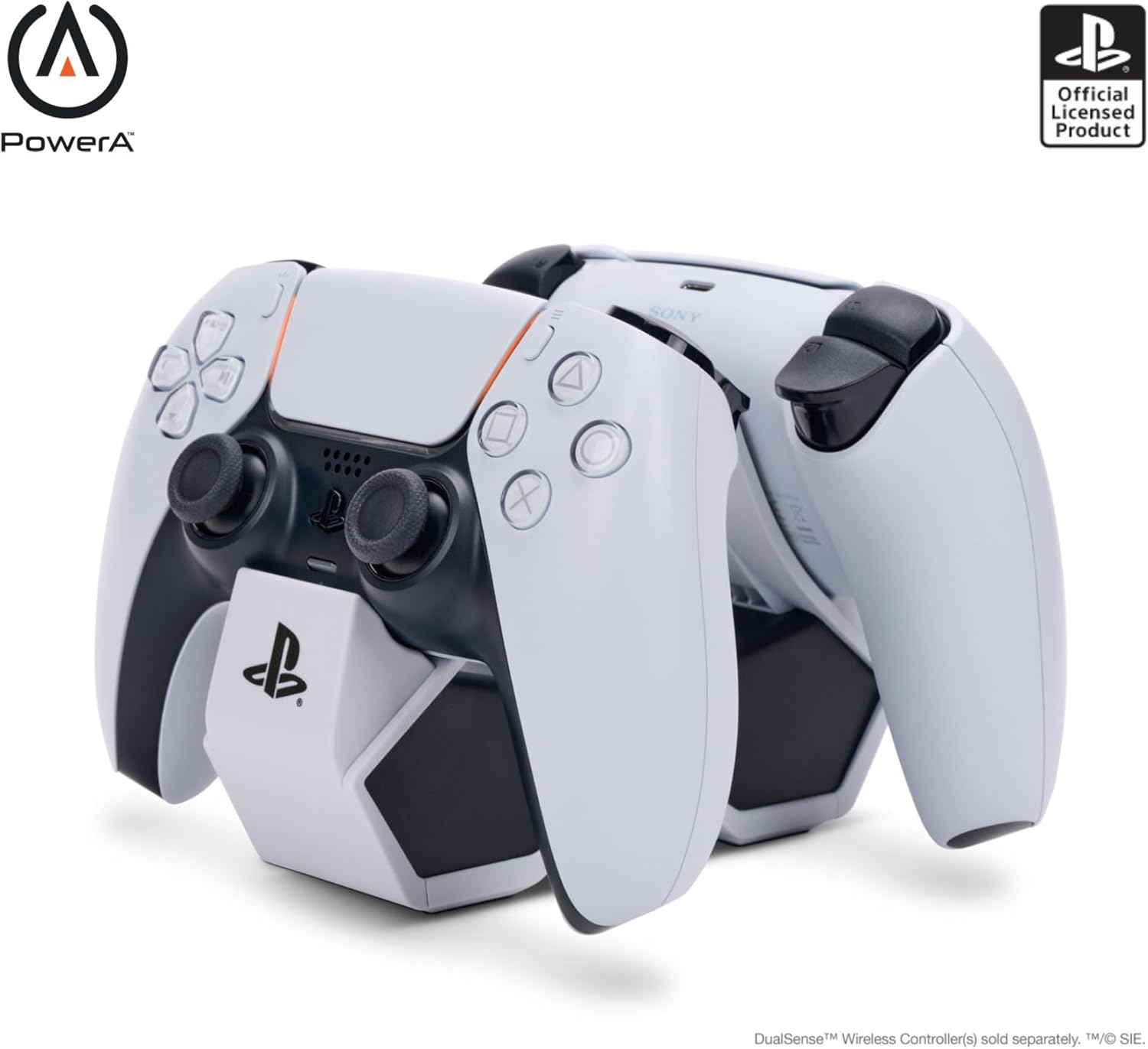 PowerA Twin Charging Station for Dualsense Wireless Controllers Dualsense Controller Charging Charge Sony PlayStation PS5 Officially Licensed PlayStation 5