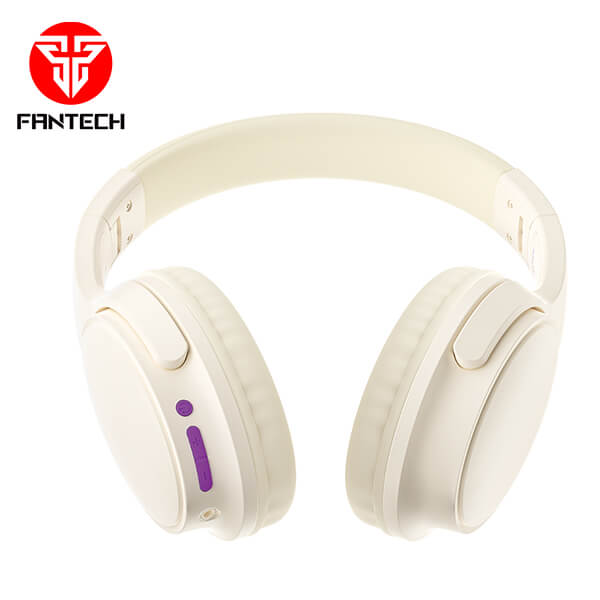 FANTECH WH03 GO MOVE BLUETOOTH 5.0 WIRELESS HEADPHONE DUAL CONNECTION - BEIGE