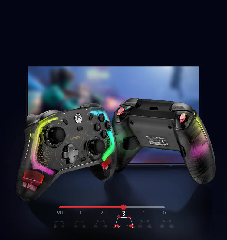 GameSir Kaleid Wired Controller for Xbox Series X|S, Xbox One,Windows 10/11 & Steam, Plug and Play Gaming Gamepad, Transparent Video Game Controller with Hall Effect Joysticks/Hall Trigger