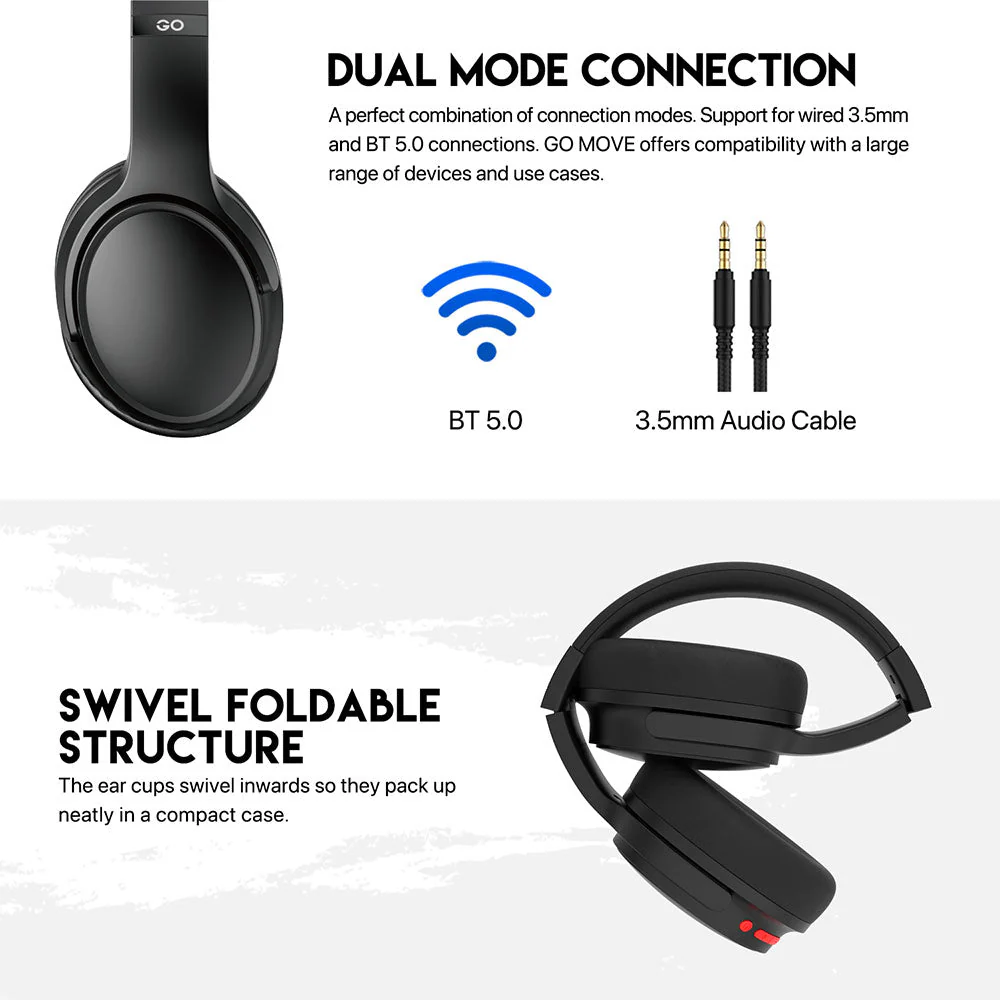 FANTECH WH03 GO MOVE Bluetooth 5.0 Wireless Headphone Dual Connection