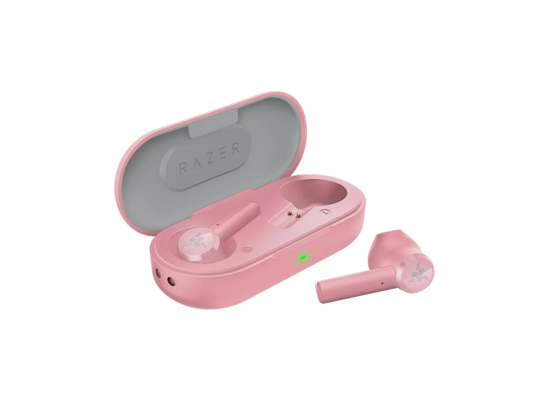 Razer Hammerhead True Wireless Bluetooth Gaming Earbuds: 60ms Low-Latency - IPX4 Water Resistant - Bluetooth 5.0 Auto Pairing - Touch Enabled - 13mm Drivers - Quartz Pink