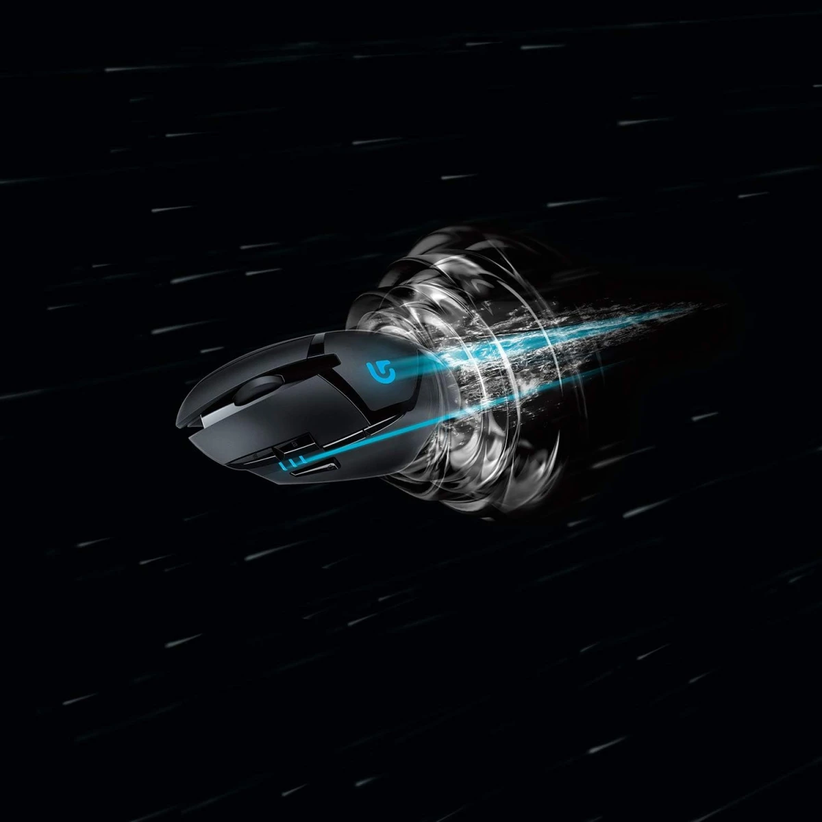 Logitech G402 Hyperion Fury Wired 4,000 DPI Lightweight 8 Programmable Buttons DPI Switch Button For PC/Mac - Black