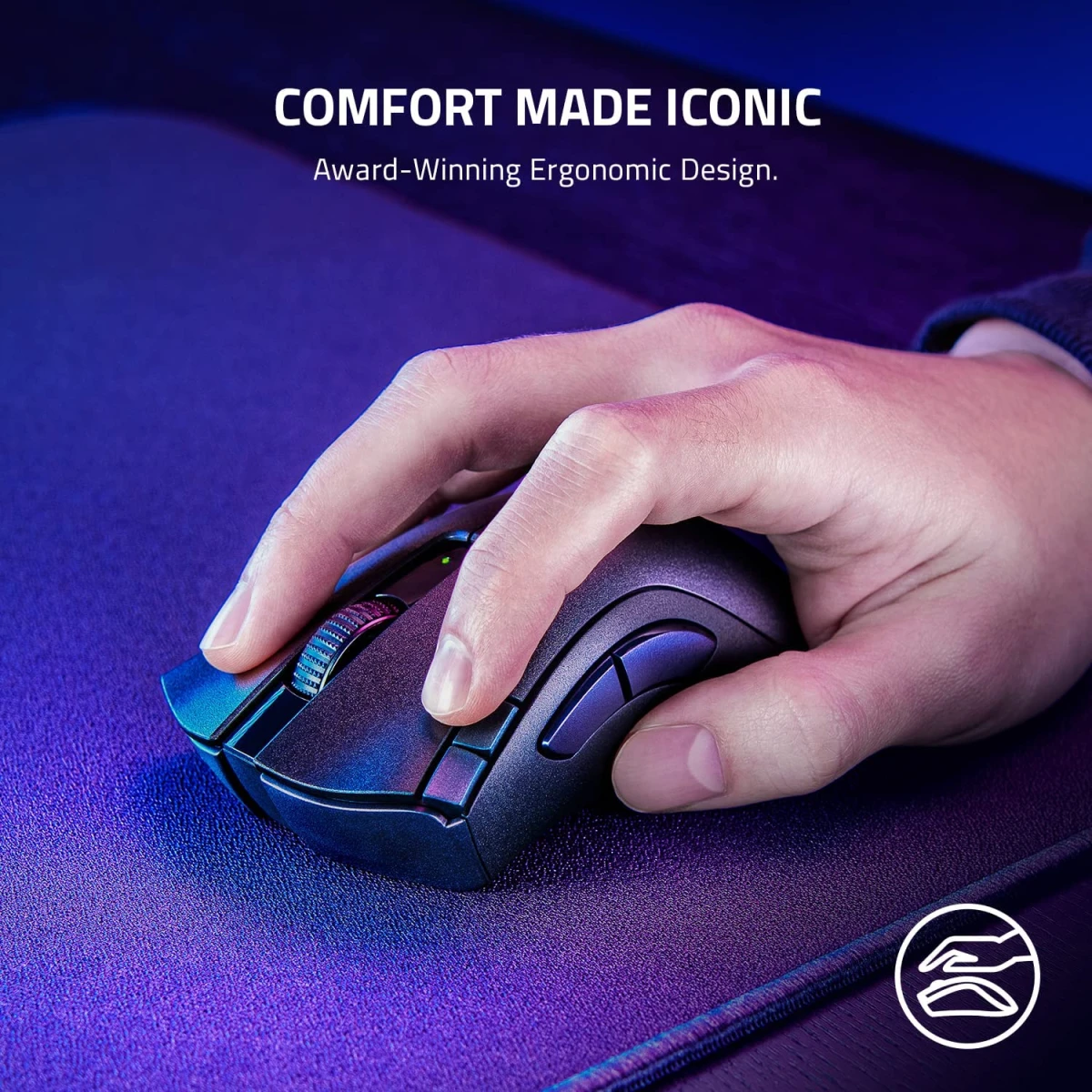 Razer DeathAdder V2 X HyperSpeed Ultra-Fast Wireless 7 Buttons Mechanical Switches 14K DPI