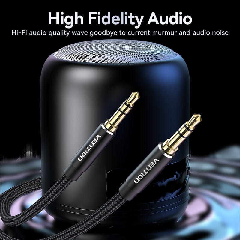 Vention Cotton Braided 3.5mm Male to Male Audio Cable 5M