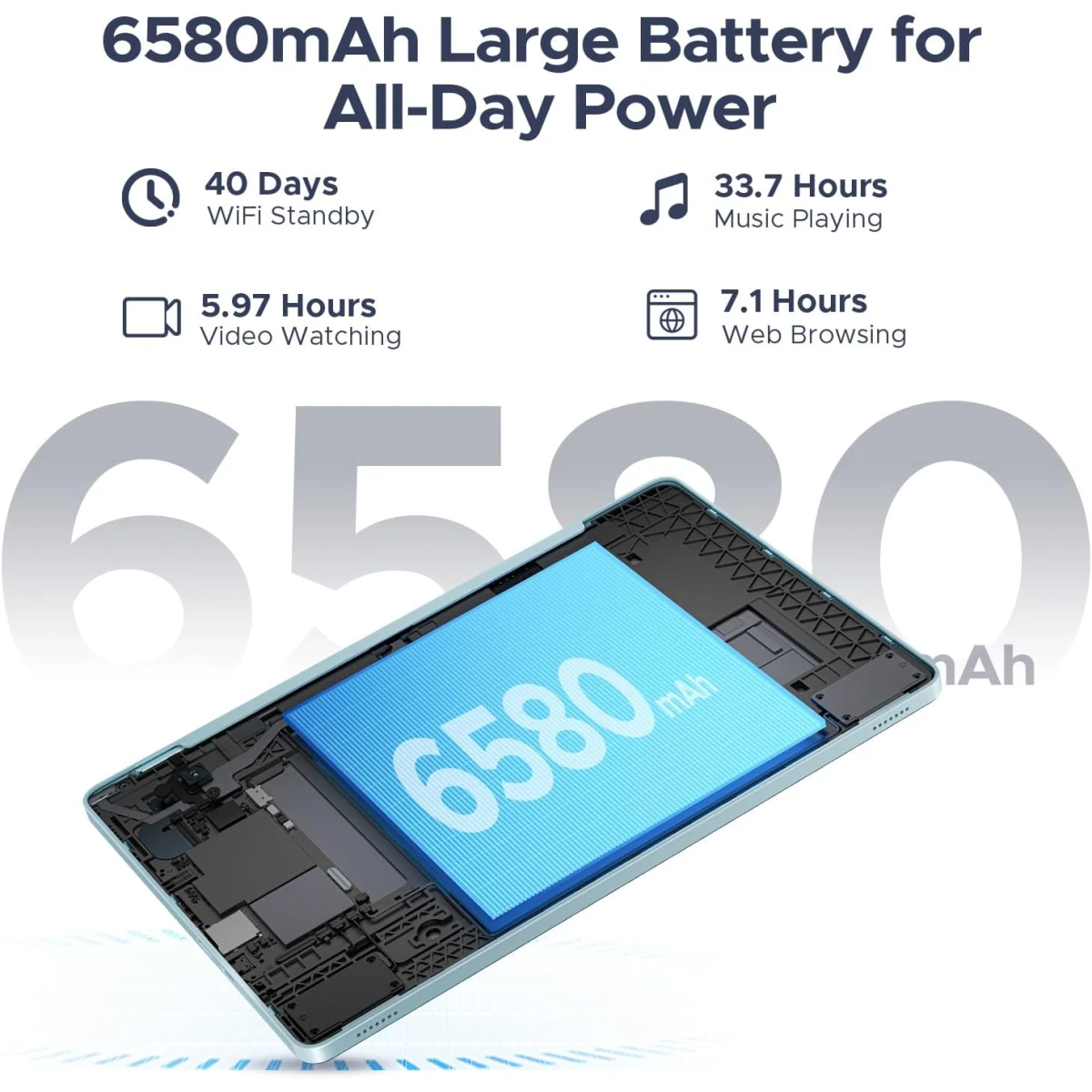 DOOGEE Tab A9 Pro VIB Edition (2025) 10.1" Android WIFI Tablet (128GB Storage 4GB + 16GB Shared Memory) Bundle (Keyboard + Mouse + Pen + Cover + Screen Protector) , Black hover