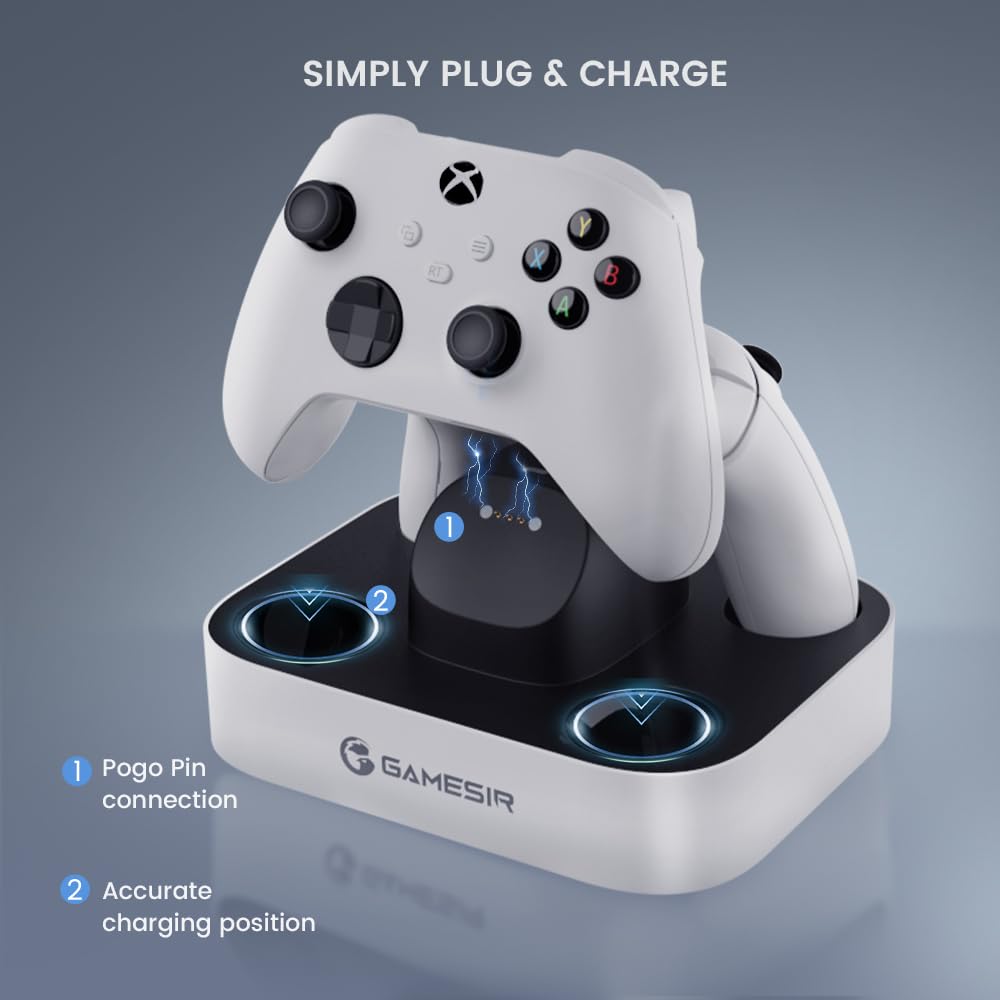GAMESIR G7 SE WIRED CONTROLLER WITH HALL EFFECT STICKS INCLUDES GAME PASS 1MONTH FOR XBOX AND PC - WHITE