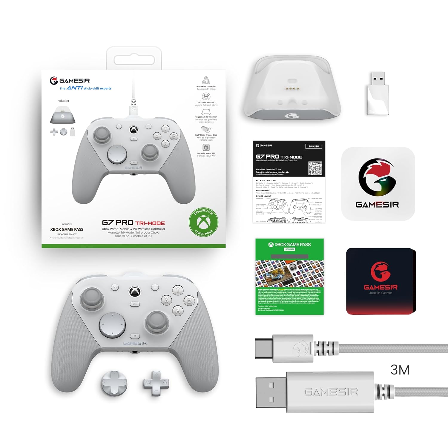 GameSir G7 Pro ホワイト GameSir G7 Pro Controller for Xbox Series X|S, Xbox One & Windows
